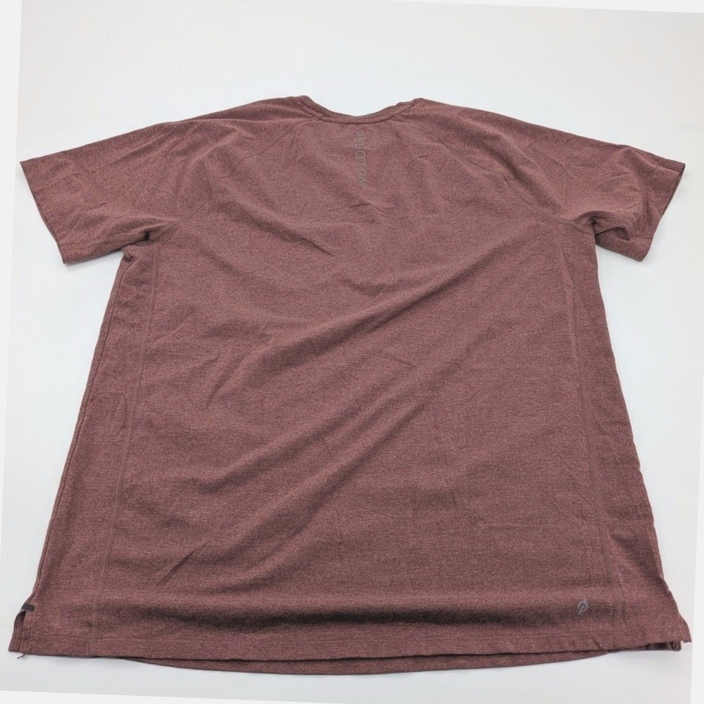 Peloton Together We Go Far Shirt Mens Hthr Maroon Short Sleeve‎ Activewear Tee L